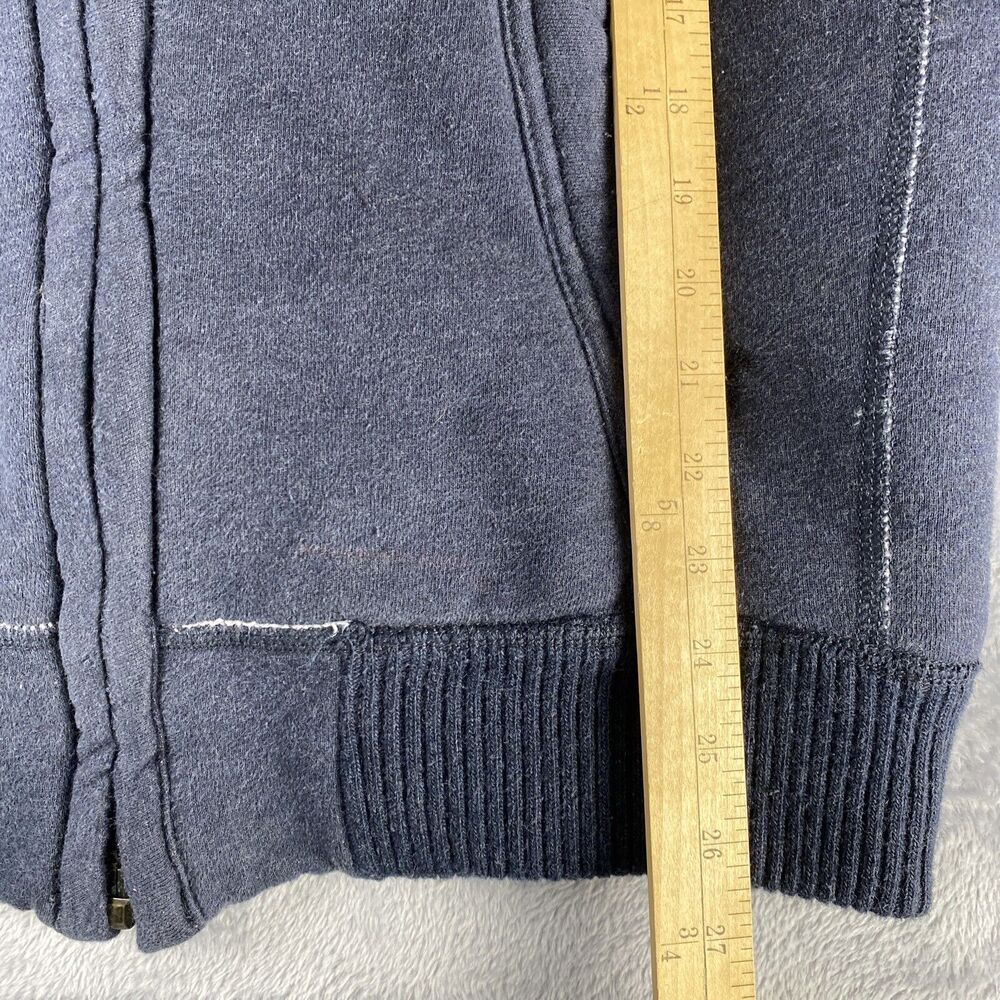 Vintage Y2K Abercrombie & Fitch Fur‎ Lined Zip Hoodie Preppy Women's L - Picture 12 of 12